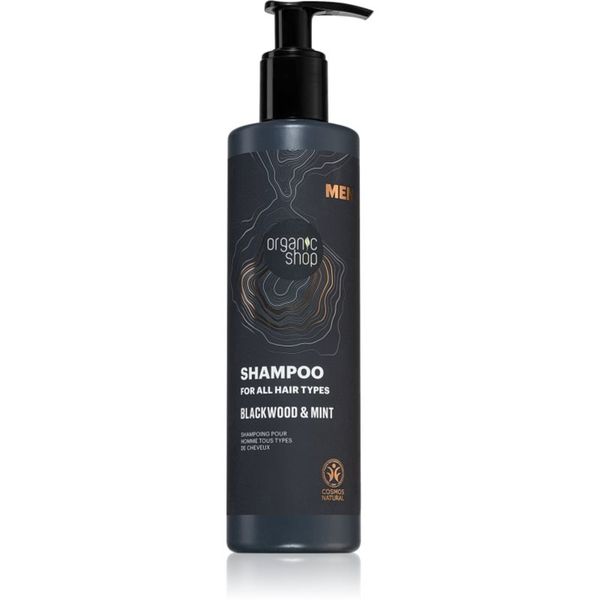 Organic Shop Organic Shop Men Blackwood & Mint šampon za moške 280 ml