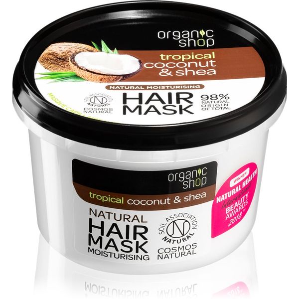Organic Shop Organic Shop Natural Coconut & Shea intenzivna maska za lase z vlažilnim učinkom 250 ml