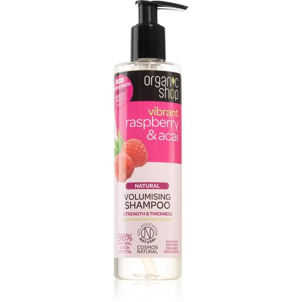Organic Shop Organic Shop Natural Raspberry & Acai čistilni šampon za volumen 280 ml