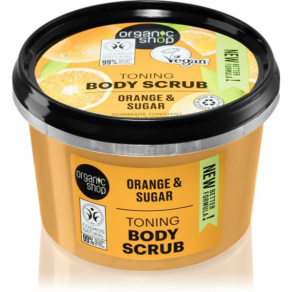 Organic Shop Organic Shop Orange & Sugar piling za toniranje za telo 250 ml