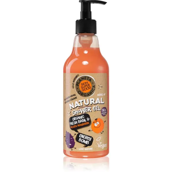 Organic Shop Organic Shop Skin Super Good Energy Bomb naravni gel za prhanje z osvežujočim učinkom 500 ml
