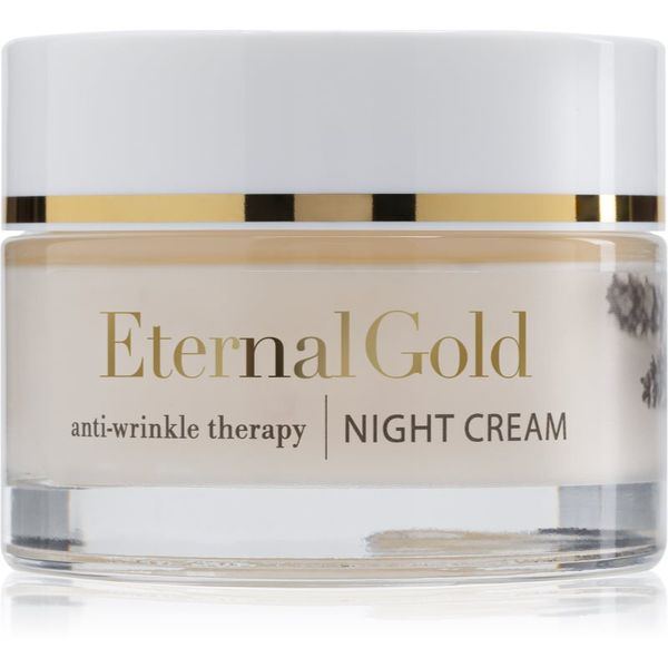 Organique Organique Eternal Gold Anti-Wrinkle Therapy nočna krema proti gubam za suho in občutljivo kožo 50 ml