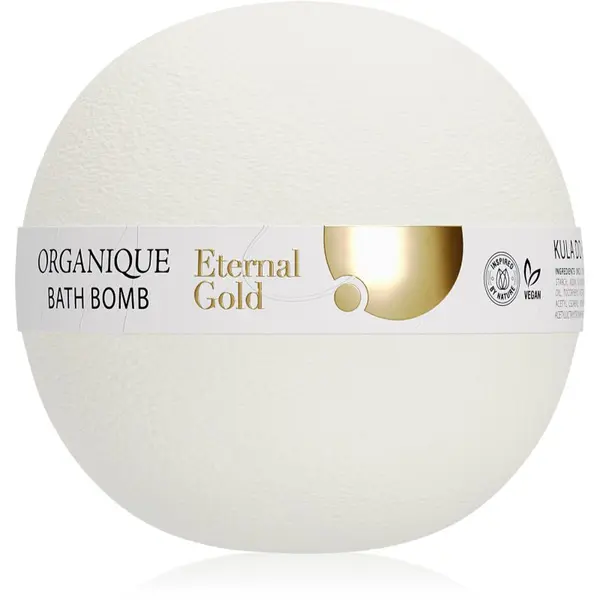 Organique Organique Eternal Gold Smoothing Therapy kroglica za kopel s hranilnim učinkom 170 g