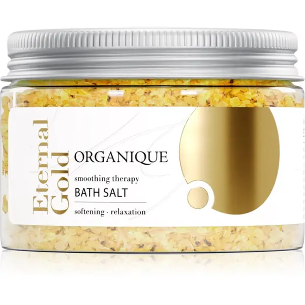Organique Organique Eternal Gold Smoothing Therapy relaksacijska sol za kopel 600 g