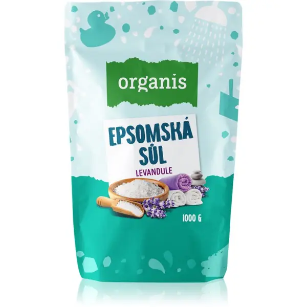 Organis Organis Epsom salt Lavender sol za kopel 1000 g