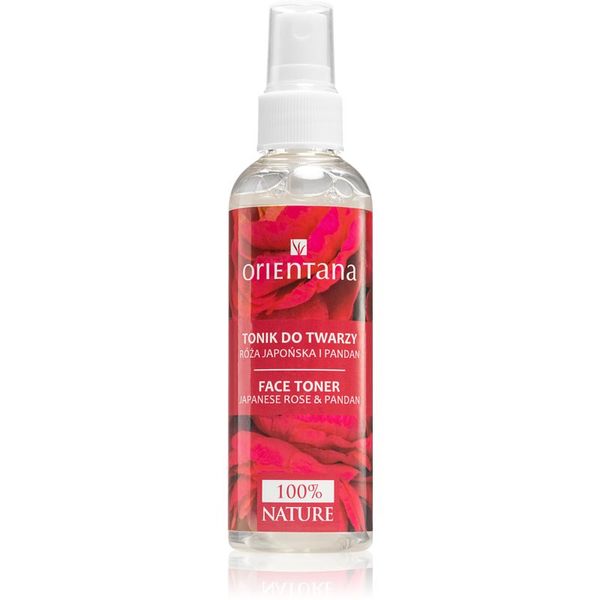 Orientana Orientana Japanese Rose & Pandan posvetlitveni tonik v pršilu 100 ml