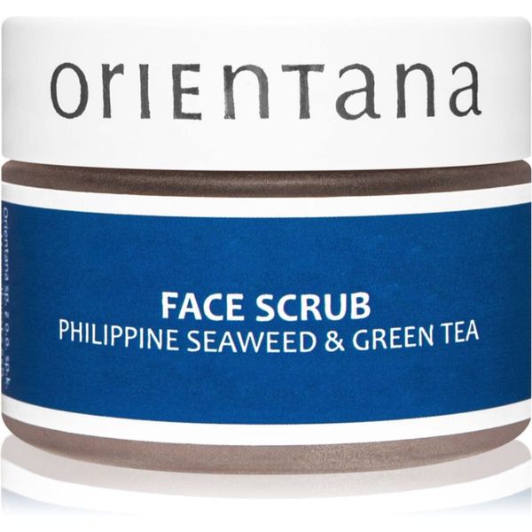 Orientana Orientana Philippine Seaweed & Green Tea gladilni piling za obraz za mastno in mešano kožo 50 g