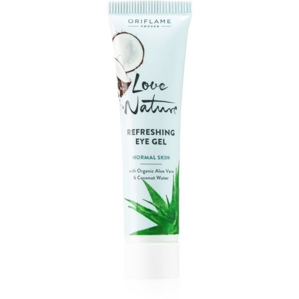 Oriflame Oriflame Love Nature Aloe Vera & Coconut Water osvežilni gel za predel okoli oči 15 ml
