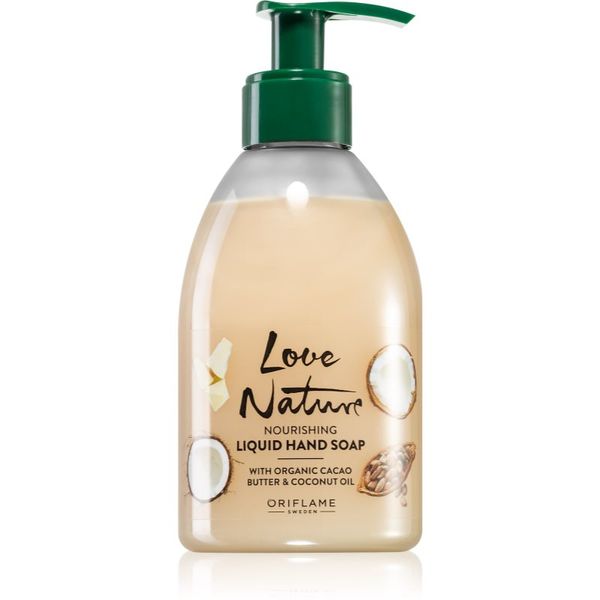 Oriflame Oriflame Love Nature Cacao Butter & Coconut Oil hranilno tekoče milo za roke 300 ml