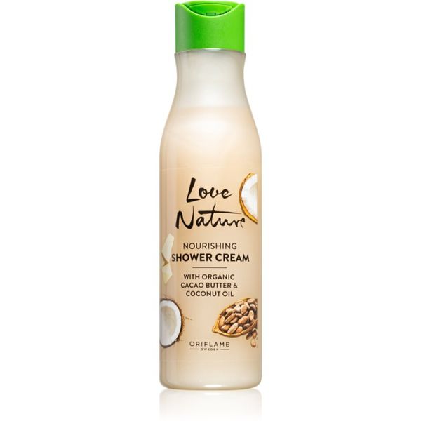 Oriflame Oriflame Love Nature Cacao Butter & Coconut Oil intenzivna hranilna krema za prhanje 250 ml