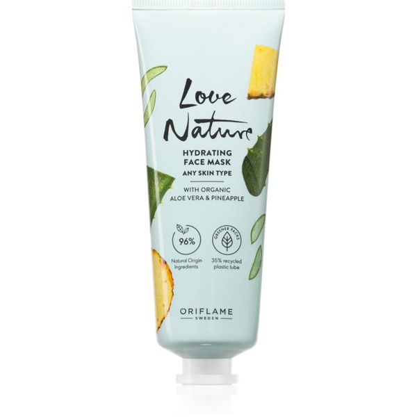 Oriflame Oriflame Love Nature Organic Aloe Vera & Pineapple vlažilna maska za obraz 75 ml
