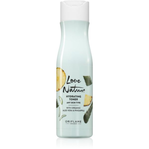 Oriflame Oriflame Love Nature Organic Aloe Vera & Pineapple vlažilna voda za obraz 150 ml