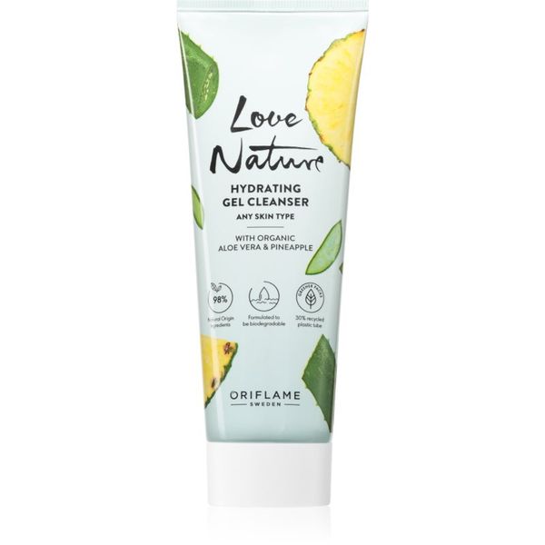 Oriflame Oriflame Love Nature Organic Aloe Vera & Pineapple vlažilni čistilni gel 125 ml