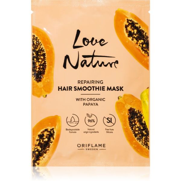 Oriflame Oriflame Love Nature Organic Papaya regeneracijska maska za lase 30 ml