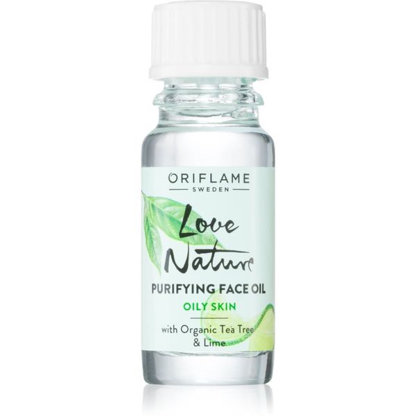 Oriflame Oriflame Love Nature Organic Tea Tree & Lime čistilno olje za problematično kožo, akne 10 ml