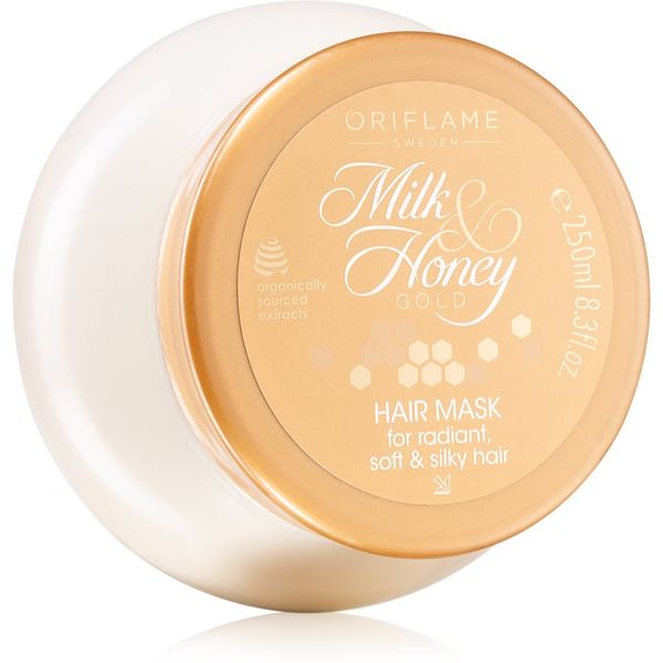 Oriflame Oriflame Milk & Honey Gold negovalna maska za sijaj in mehkobo las 250 ml