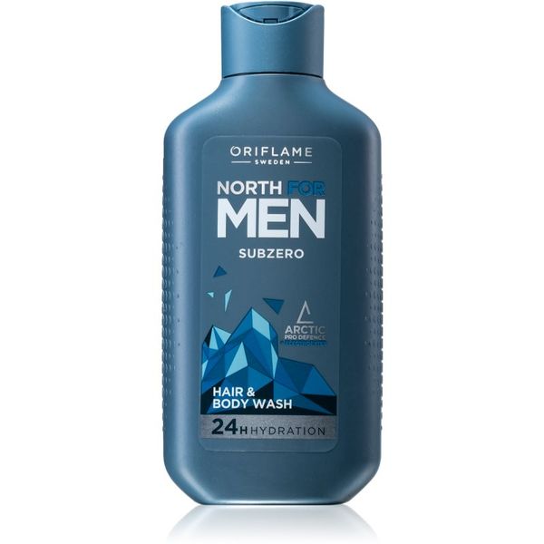 Oriflame Oriflame North for Men Subzero šampon in gel za prhanje 2v1 za moške 250 ml