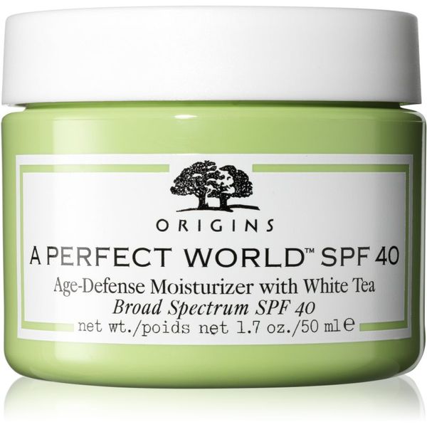 Origins Origins A Perfect World™ SPF 40 Age-Defense Moisturizer With White Tea dnevna vlažilna krema SPF 40 50 ml