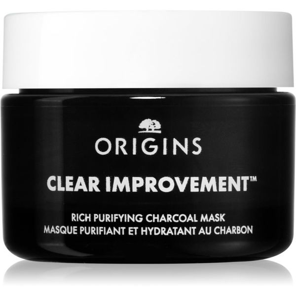 Origins Origins Clear Improvement® Rich Purifying Charcoal Mask čistilna maska z aktivnim ogljem 30 ml