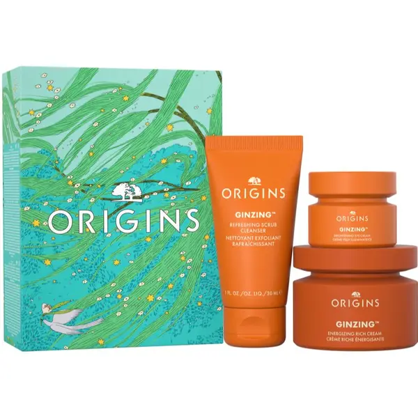 Origins Origins GinZing™ Glowing Essentials darilni set za suho kožo