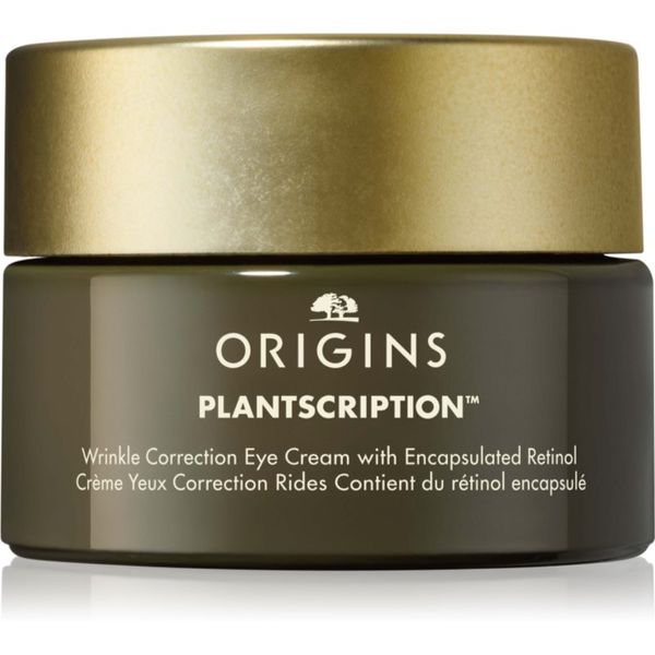 Origins Origins Plantscription™ Wrinkle Correction Eye Cream With Encapsulated Retinol vlažilna in gladilna krema za predel okoli oči z retinolom 15 ml