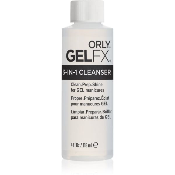 Orly Orly Gelfx 3-in-1 Cleanser odstranjevalec lepljive plasti gel nohtov za sijoč sijaj 118 ml
