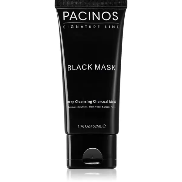 Pacinos Pacinos Black Mask čistilna luščilna maska z aktivnim ogljem 50 ml