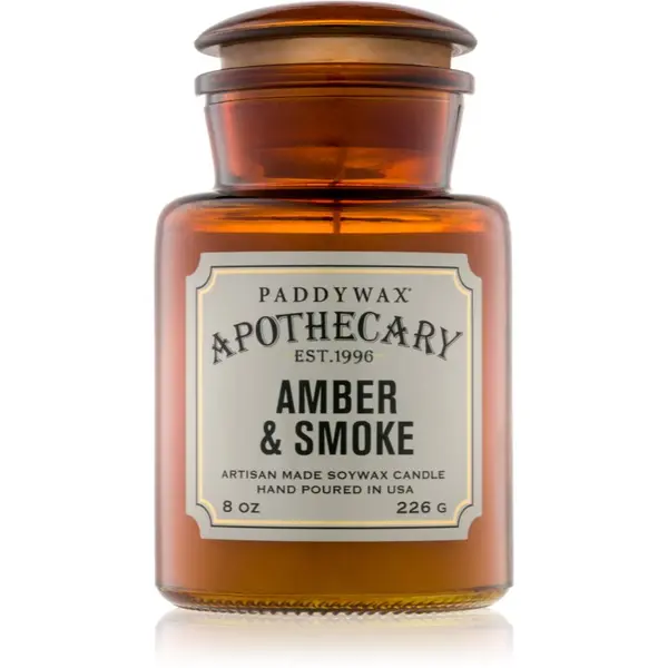 Paddywax Paddywax Apothecary Amber & Smoke dišeča sveča 226 g