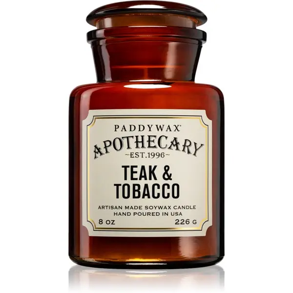 Paddywax Paddywax Apothecary Teak & Tabacco dišeča sveča 226 g
