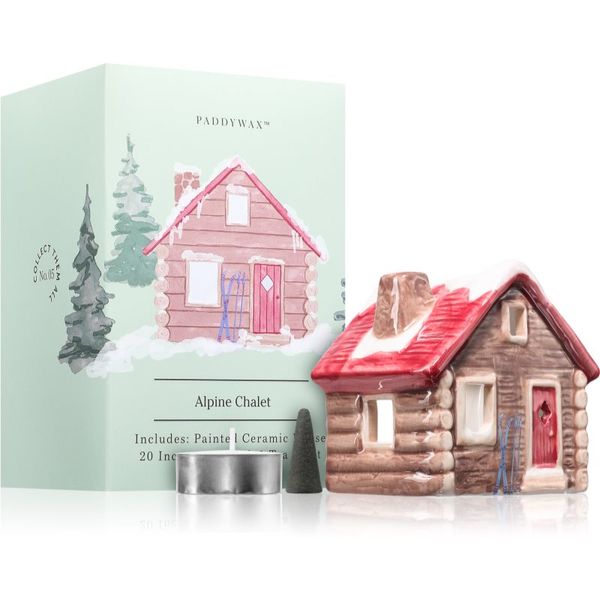 Paddywax Paddywax Ceramic Houses Alpine Chalet darilni set