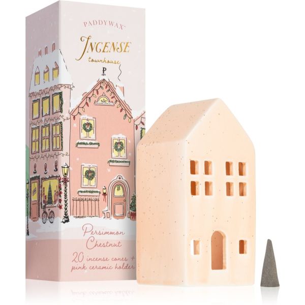 Paddywax Paddywax Ceramic Village Persimmon Chestnut darilni set