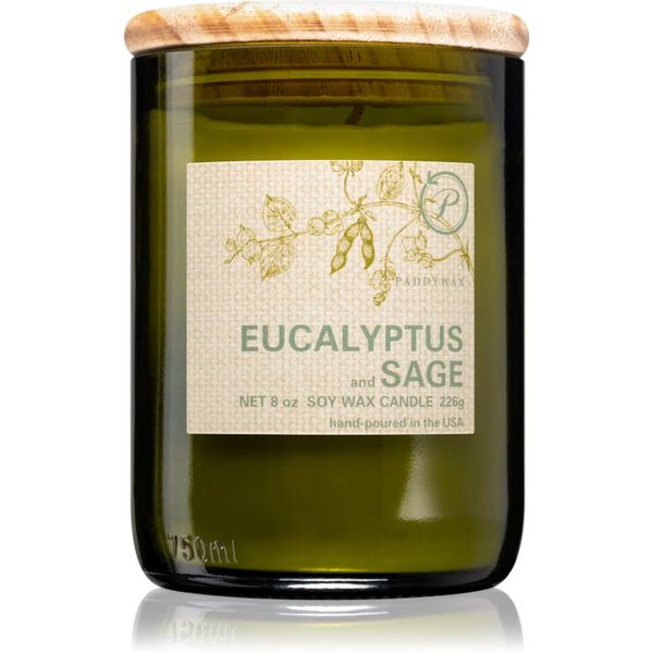 Paddywax Paddywax Eco Green Eucalyptus & Sage dišeča sveča 226 g