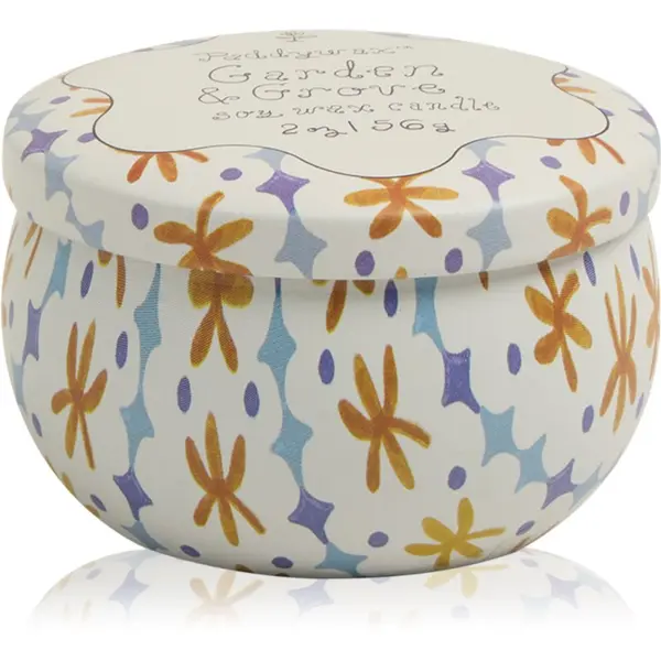 Paddywax Paddywax Tulip Garden & Grove dišeča sveča s pokrovčkom 56 g
