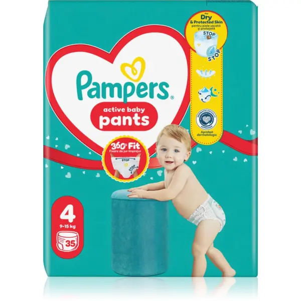 Pampers Pampers Active Baby Pants Size 4 hlačne plenice za enkratno uporabo 9-15 kg 35 kos