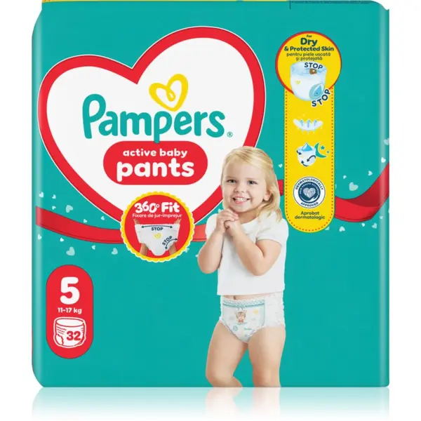 Pampers Pampers Active Baby Pants Size 5 hlačne plenice za enkratno uporabo 11-17 kg 32 kos