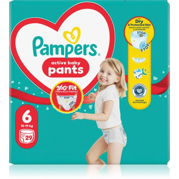 Pampers Pampers Active Baby Pants Size 6 hlačne plenice za enkratno uporabo 13-19 kg 29 kos