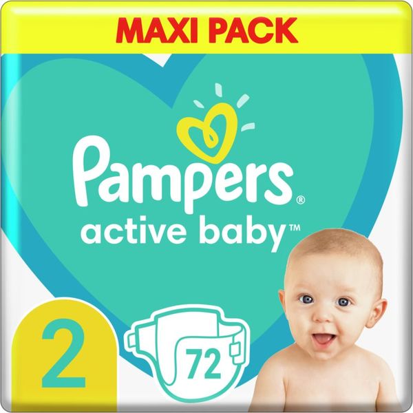 Pampers Pampers Active Baby Size 2 plenice za enkratno uporabo 4-8 kg 72 kos