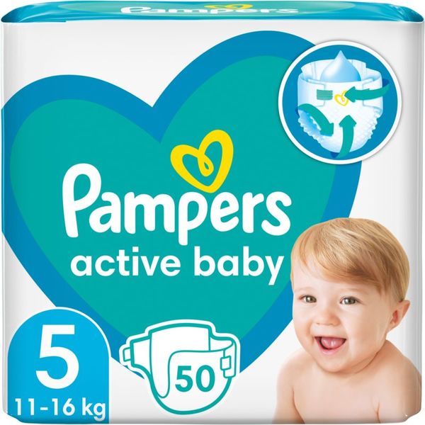 Pampers Pampers Active Baby Size 5 plenice za enkratno uporabo 11-16 kg 50 kos