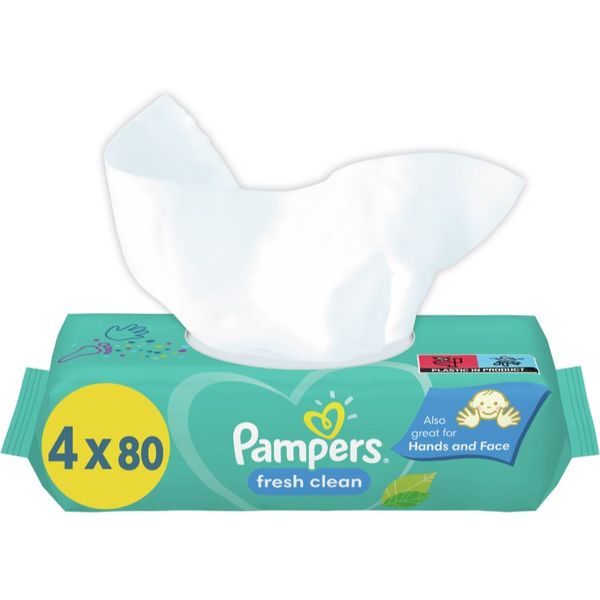 Pampers Pampers Fresh Clean vlažni čistilni robčki za otroke za občutljivo kožo 4x80 kos