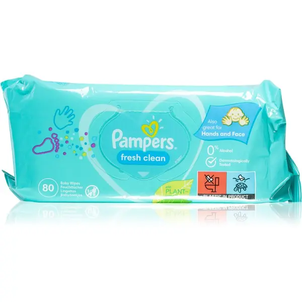 Pampers Pampers Fresh Clean vlažni čistilni robčki za otroke za občutljivo kožo 80 kos