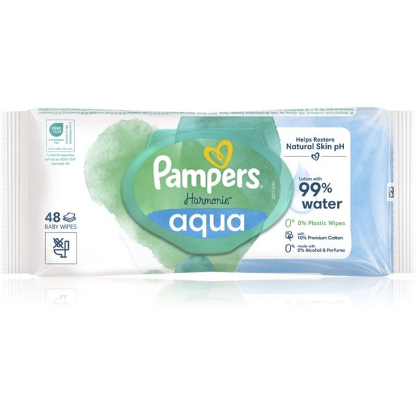 Pampers Pampers Harmonie Aqua vlažni čistilni robčki za otroke 48 kos