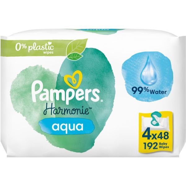 Pampers Pampers Harmonie Aqua vlažni čistilni robčki za otroke 4x48 kos