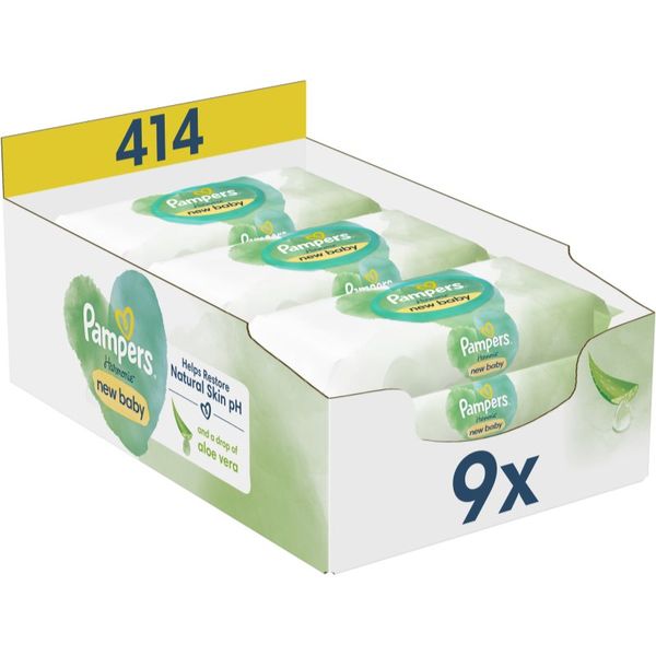 Pampers Pampers Harmonie New Baby vlažni čistilni robčki za otroke 414 kos