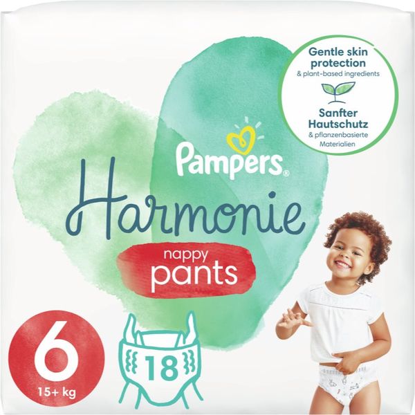 Pampers Pampers Harmonie Pants Size 6 hlačne plenice 15+ kg 18 kos