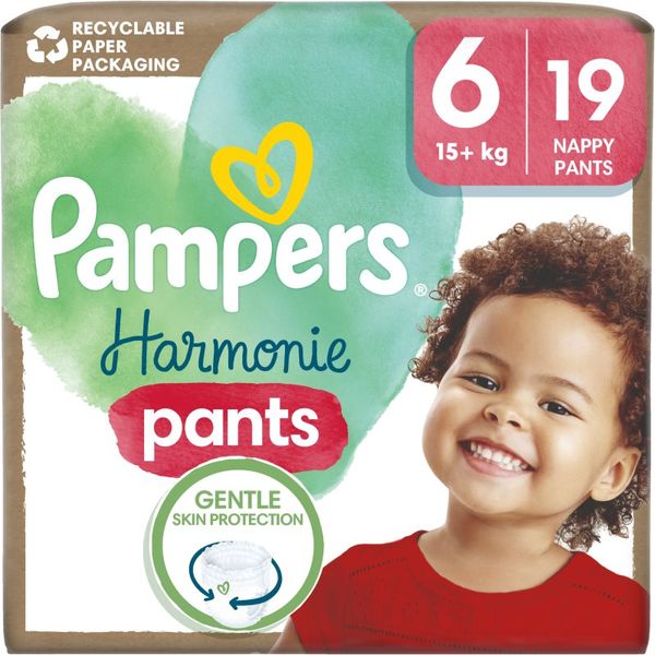 Pampers Pampers Harmonie Pants Size 6 hlačne plenice 15+ kg 19 kos