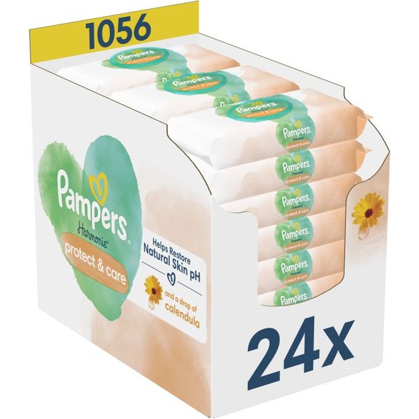 Pampers Pampers Harmonie Protect&Care vlažni čistilni robčki za otroke z ognjičem 1056 kos