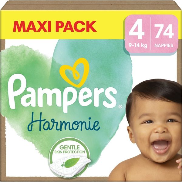 Pampers Pampers Harmonie Size 4 plenice za enkratno uporabo 9-14 kg 74 kos