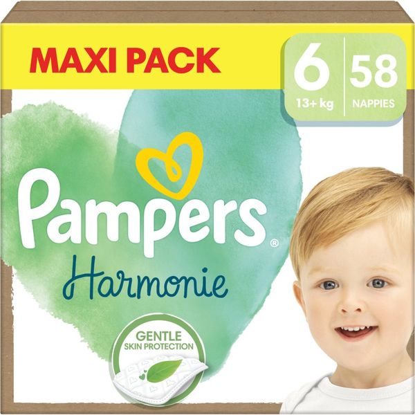 Pampers Pampers Harmonie Size 6 plenice za enkratno uporabo 13+ kg 58 kos