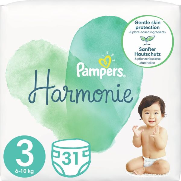 Pampers Pampers Harmonie Value Pack Size 3 plenice za enkratno uporabo 6 – 10 kg 31 kos