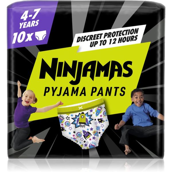 Pampers Pampers Ninjamas Pyjama Pants hlačne plenice za pižamo 17-30 kg Spaceships 10 kos